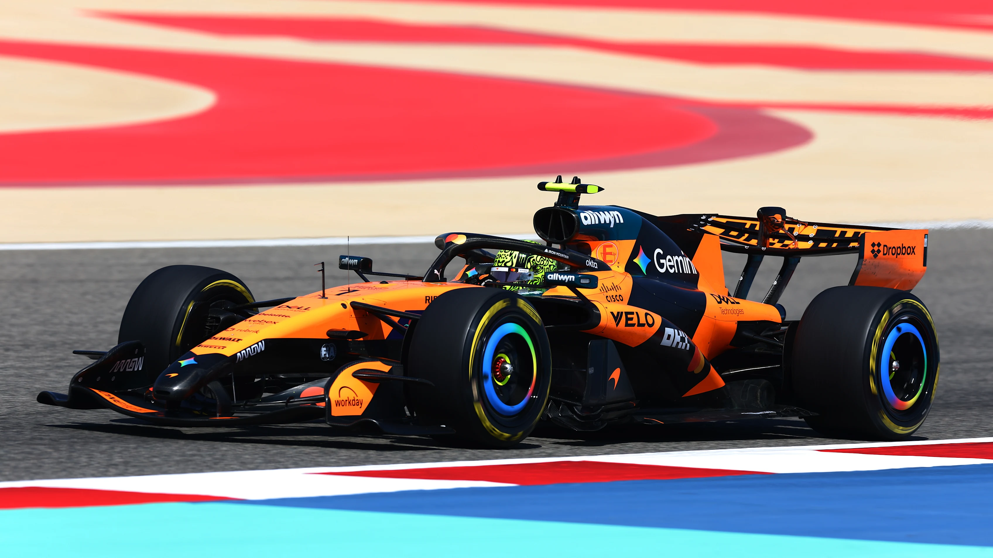 BAHRAIN, BAHRAIN - FEBRUARY 19: Lando Norris of Great Britain driving the (1) McLaren MCL40