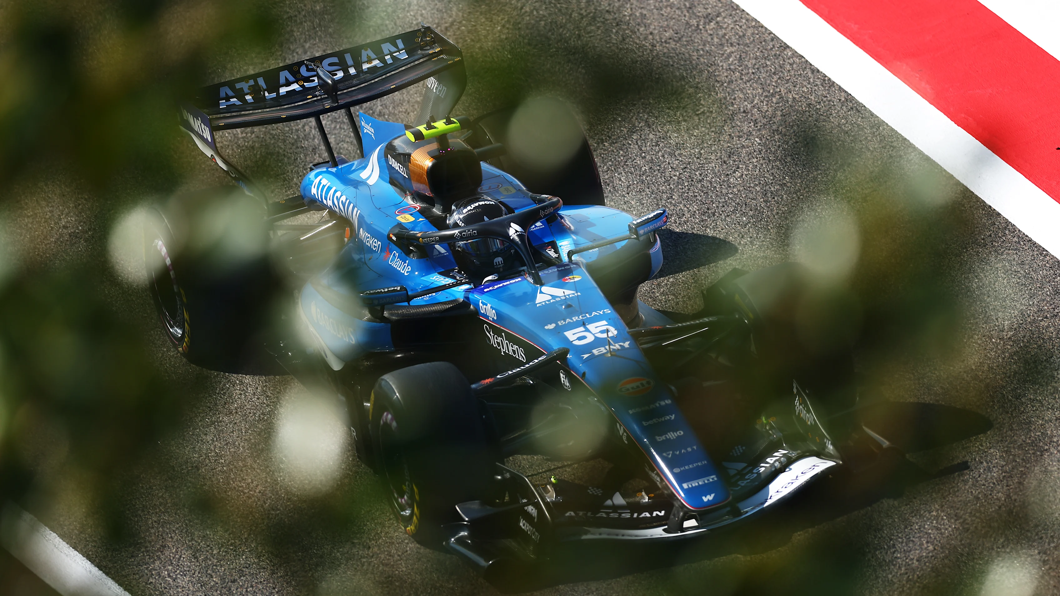 BAHRAIN, BAHRAIN - FEBRUARY 20: Carlos Sainz of Spain driving the (55) Williams FW48 Mercedes in