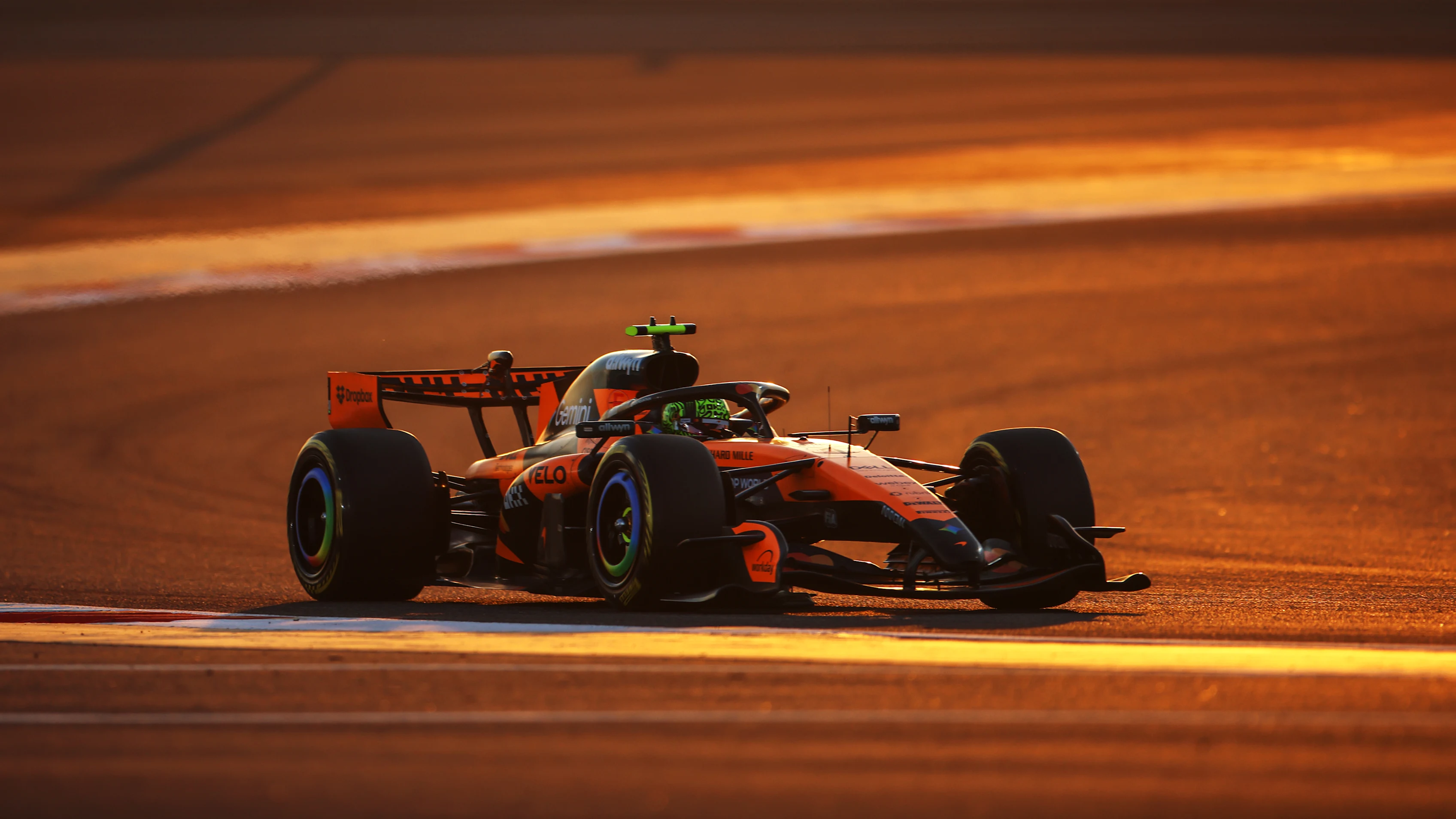 BAHRAIN, BAHRAIN - FEBRUARY 20: Lando Norris of Great Britain driving the (1) McLaren MCL40