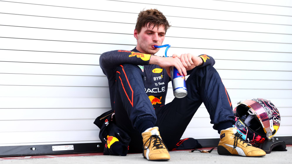 MIAMI, FLORIDA - MAY 08: Race winner Max Verstappen of the Netherlands and Oracle Red Bull Racing