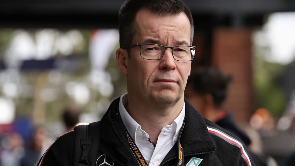MELBOURNE, AUSTRALIA - APRIL 01: Mike Elliott of Great Britain and Mercedes-AMG PETRONAS F1 Team