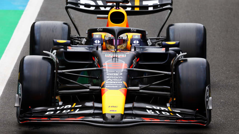 NORTHAMPTON, ENGLAND - JULY 11: Daniel Ricciardo of Australia driving the (3) Oracle Red Bull