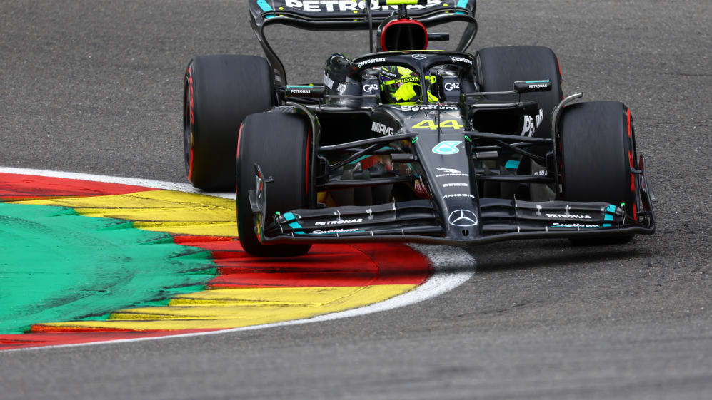 SPA, BELGIUM - JULY 30: Lewis Hamilton of Great Britain driving the (44) Mercedes AMG Petronas F1