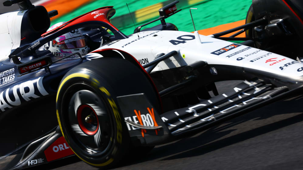 MONZA, ITALY - SEPTEMBER 02: Liam Lawson of New Zealand driving the (40) Scuderia AlphaTauri AT04