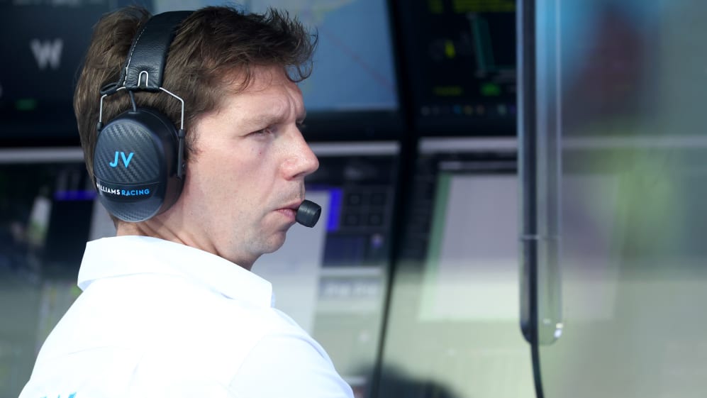 SINGAPORE, SINGAPORE - SEPTEMBER 16: James Vowles, Team Principal of Williams looks on from the