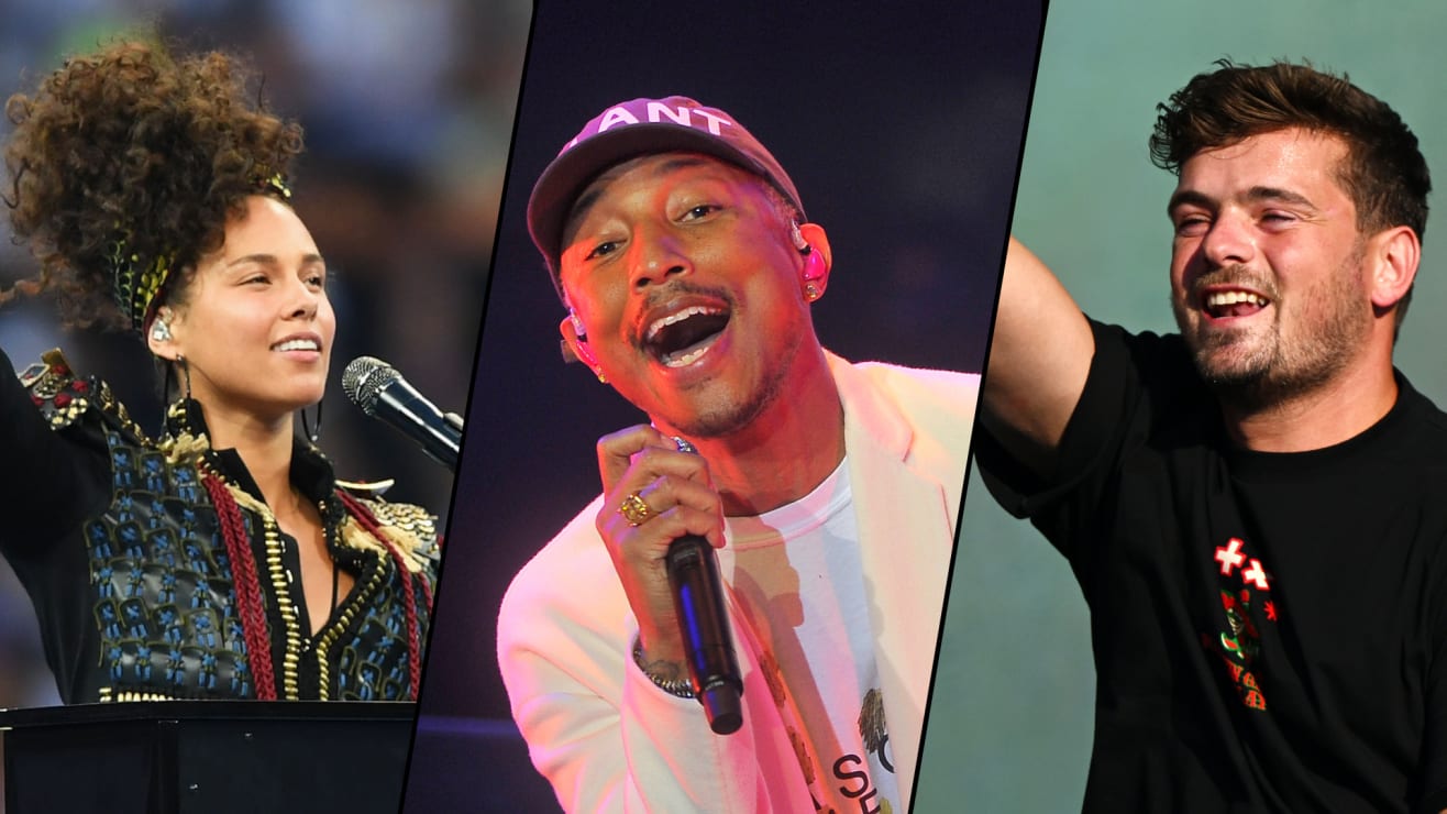 Alicia Keys, Pharrell Williams and Martin Garrix to headline Saudi Arabia concert