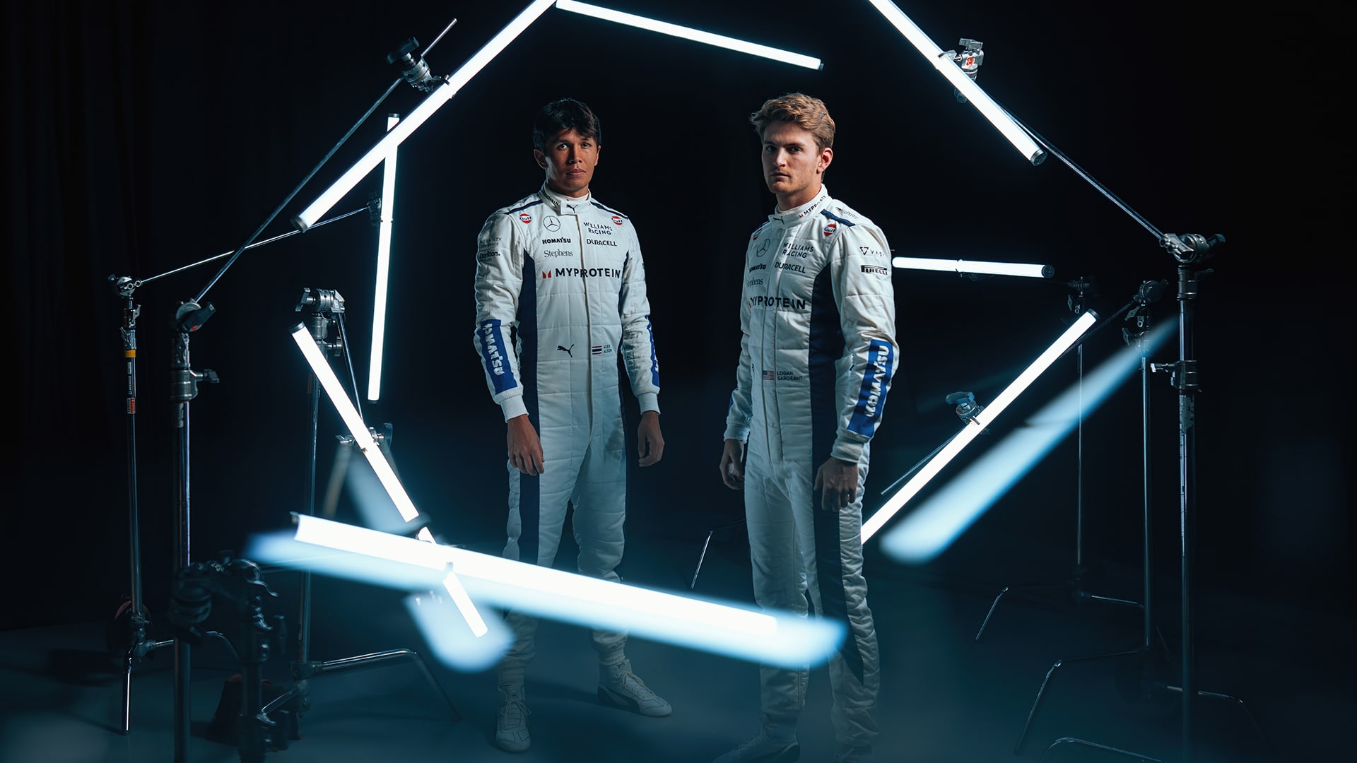 LIVE COVERAGE All The Latest As Williams Reveal Their 2024 Livery In   Albon Sargeant Studio 2024 