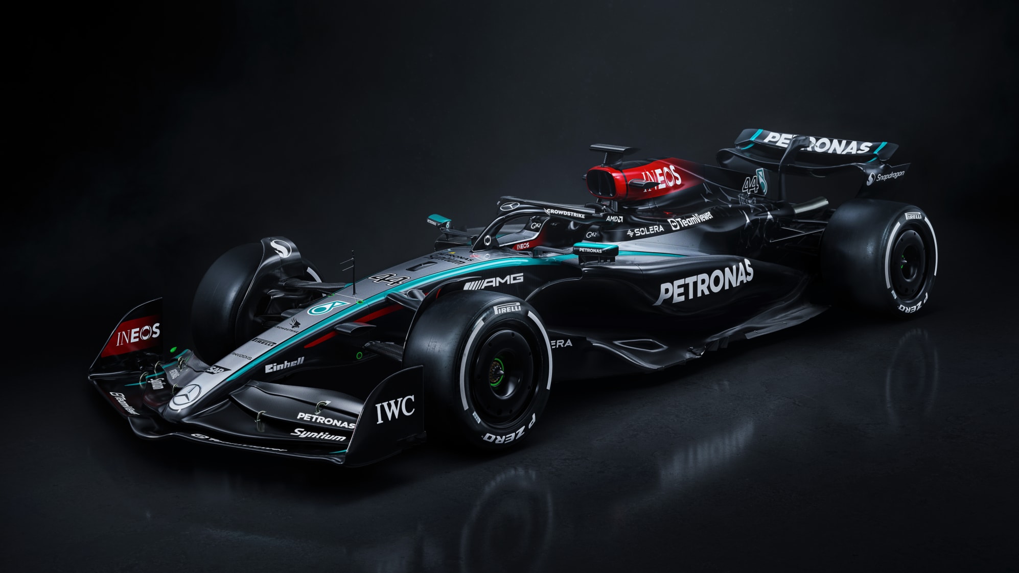El nuevo monoplaza de Mercedes para la temporada 2024 de F1.