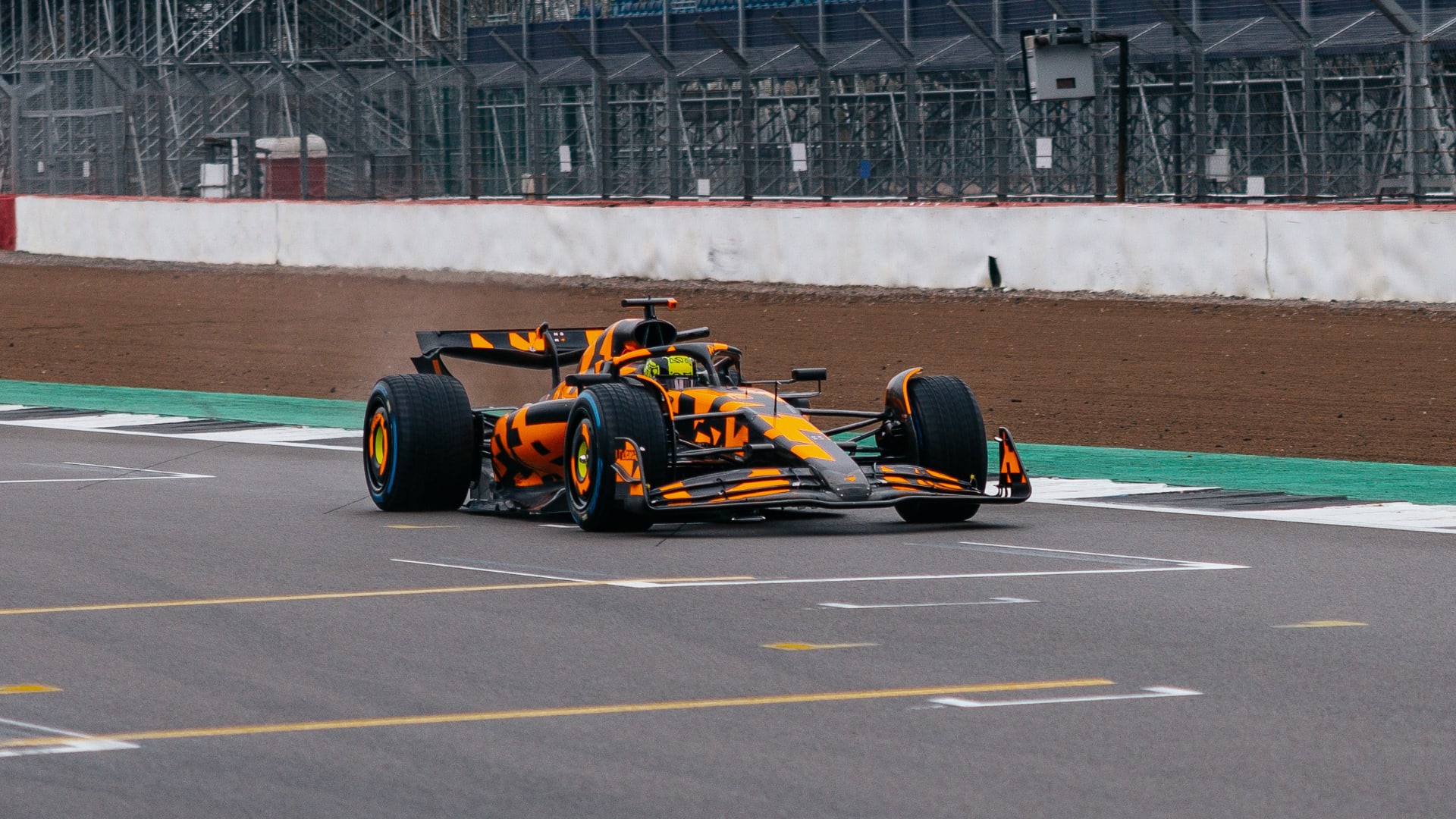 McLaren's new MCL39 car hits the track for the first time