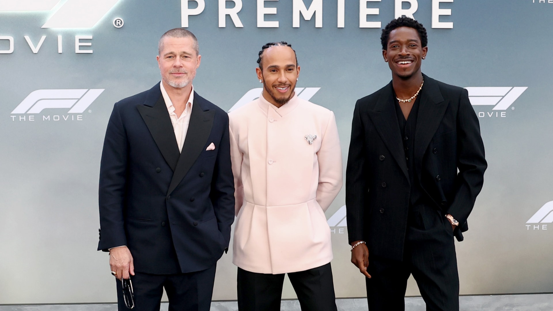 Drivers and stars turn out for 'F1 The Movie' premiere