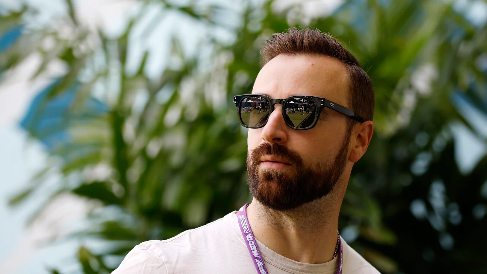 MIAMI, FLORIDA - MAY 05: James Hinchcliffe walks in the Paddock prior to practice ahead of the F1