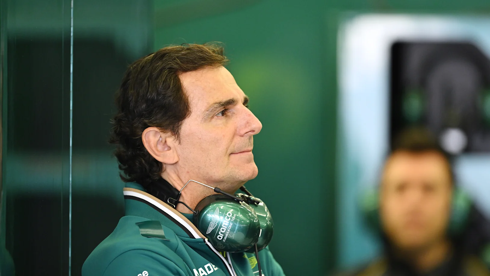 BAHRAIN, BAHRAIN - FEBRUARY 26: Pedro de la Rosa of Spain and Aston Martin F1 Team looks on in the