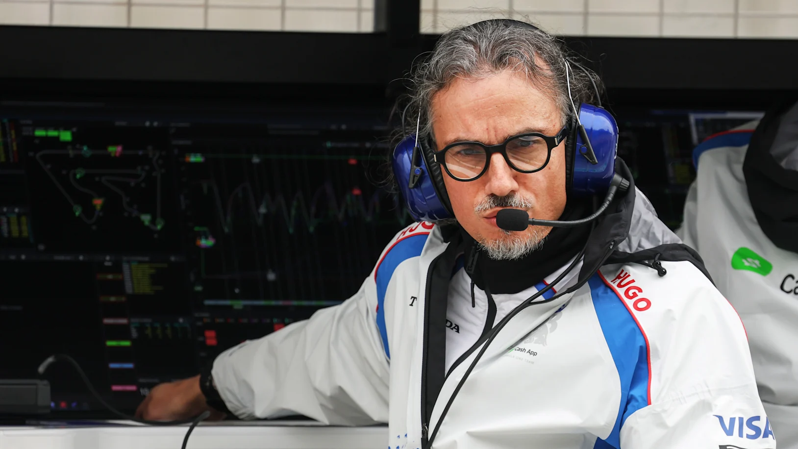 BAHRAIN, BAHRAIN - FEBRUARY 27: Laurent Mekies, Team Principal of Visa Cash App Racing Bulls looks