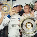 Herbert had timed his move to wet tyres perfectly, while Barrichello – who lost some time sticking with slicks – backed him up in third position