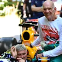 David Coulthard and Adrian Newey together during the Goodwood Festival of Speed