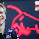 MELBOURNE, AUSTRALIA - MARCH 13: Liam Lawson of New Zealand and Oracle Red Bull Racing looks on