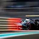 ABU DHABI, UNITED ARAB EMIRATES - DECEMBER 05: George Russell of Great Britain driving the (63) Mercedes AMG Petronas F1 Team W16 on track during practice ahead of the F1 Grand Prix of Abu Dhabi at Yas Marina Circuit on December 05, 2025 in Abu Dhabi, United Arab Emirates. (Photo by Clive Mason/Getty Images)