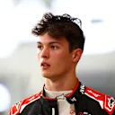 ABU DHABI, UNITED ARAB EMIRATES - DECEMBER 06: Eleventh placed qualifier Oliver Bearman of Great Britain and Haas F1 looks on during qualifying ahead of the F1 Grand Prix of Abu Dhabi at Yas Marina Circuit on December 06, 2025 in Abu Dhabi, United Arab Emirates. (Photo by Bryn Lennon - Formula 1/Formula 1 via Getty Images)