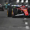 LAS VEGAS, NEVADA - NOVEMBER 22: Charles Leclerc of Monaco driving the (16) Scuderia Ferrari SF-25 on track during the F1 Grand Prix of Las Vegas at Las Vegas Strip Circuit on November 22, 2025 in Las Vegas, Nevada. (Photo by Rudy Carezzevoli/Getty Images)