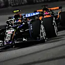 LAS VEGAS, NEVADA - NOVEMBER 22: Carlos Sainz of Spain driving the (55) Williams FW47 Mercedes leads Oscar Piastri of Australia driving the (81) McLaren MCL39 Mercedes on track during the F1 Grand Prix of Las Vegas at Las Vegas Strip Circuit on November 22, 2025 in Las Vegas, Nevada. (Photo by James Sutton - Formula 1/Formula 1 via Getty Images)