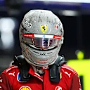 LAS VEGAS, NEVADA - NOVEMBER 21: Twentieth placed qualifier Lewis Hamilton of Great Britain and Scuderia Ferrari looks on during qualifying ahead of the F1 Grand Prix of Las Vegas at Las Vegas Strip Circuit on November 21, 2025 in Las Vegas, Nevada. (Photo by Bryn Lennon - Formula 1/Formula 1 via Getty Images)