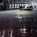 LAS VEGAS, NEVADA - NOVEMBER 21: Isack Hadjar of France driving the (6) Visa Cash App Racing Bulls VCARB 02 on track during qualifying ahead of the F1 Grand Prix of Las Vegas at Las Vegas Strip Circuit on November 21, 2025 in Las Vegas, Nevada. (Photo by Clive Mason/Getty Images)