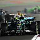 LUSAIL CITY, QATAR - NOVEMBER 30: Fernando Alonso of Spain driving the (14) Aston Martin F1 Team AMR25 Mercedes on track during the F1 Grand Prix of Qatar at Lusail International Circuit on November 30, 2025 in Lusail City, Qatar. (Photo by Clive Mason/Getty Images)