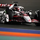 LUSAIL CITY, QATAR - NOVEMBER 28: Esteban Ocon of France driving the (31) Haas F1 VF-25 Ferrari on track during practice ahead of the F1 Grand Prix of Qatar at Lusail International Circuit on November 28, 2025 in Lusail City, Qatar. (Photo by Rudy Carezzevoli/Getty Images)