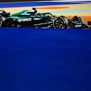 LUSAIL CITY, QATAR - NOVEMBER 29: Lance Stroll of Canada driving the (18) Aston Martin F1 Team AMR25 Mercedes on track during the Sprint ahead of the F1 Grand Prix of Qatar at Lusail International Circuit on November 29, 2025 in Lusail City, Qatar. (Photo by James Sutton - Formula 1/Formula 1 via Getty Images)