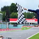 Jacky Ickx was on hand to wave the chequered flag at the conclusion of the Belgian Grand Prix