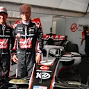 Haas Team Principal Ayao Komatsu and Gene Haas, Founder and Chairman of the team, both got to drive Haas F1 cars at Goodwood