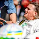 Former F1 driver Stefan Johansson driving a Ferrari 312T during the festival