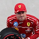 BUDAPEST, HUNGARY - AUGUST 02: Pole position qualifier Charles Leclerc of Monaco and Scuderia Ferrari with his Pirelli Pole Position award during qualifying ahead of the F1 Grand Prix of Hungary at Hungaroring on August 02, 2025 in Budapest, Hungary. (Photo by Sam Bagnall/Sutton Images)