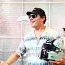 Tiesto visits the 'F1' movie display prior to the Miami Grand Prix