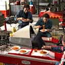 Barilla's ‘Tastes Like Family’ campaign re-enacts the story of how Pasticcino's cooking brought those in the paddock together – even those who were rivals on the track