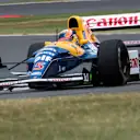 Chandhok at the wheel of the FW14B, which still requires a computer from 1992 for data analysis © James Bearne / Williams Heritage