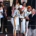 Prince Albert II was on hand for the podium presentations