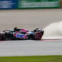 SPIELBERG, AUSTRIA - JUNE 29: Pierre Gasly of Alpine and France runs wide during qualifying race ahead of the F1 Grand Prix of Austria at Red Bull Ring on June 29, 2024 in Spielberg, Austria. (Photo by Peter Fox - Formula 1/Formula 1 via Getty Images)