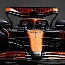 NORTHAMPTON, ENGLAND - JULY 06: Oscar Piastri of Australia driving the (81) McLaren MCL38 Mercedes in the Pitlane during qualifying ahead of the F1 Grand Prix of Great Britain at Silverstone Circuit on July 06, 2024 in Northampton, England. (Photo by Mark Thompson/Getty Images)