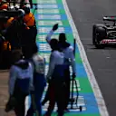NORTHAMPTON, ENGLAND - JULY 06: Yuki Tsunoda of Japan driving the (22) Visa Cash App RB VCARB 01 in the Pitlane during qualifying ahead of the F1 Grand Prix of Great Britain at Silverstone Circuit on July 06, 2024 in Northampton, England. (Photo by Mark Thompson/Getty Images)