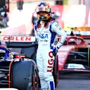MONTE-CARLO, MONACO - MAY 25: 8th placed qualifier Yuki Tsunoda of Japan and Visa Cash App RB looks on in parc ferme during qualifying ahead of the F1 Grand Prix of Monaco at Circuit de Monaco on May 25, 2024 in Monte-Carlo, Monaco. (Photo by Mark Thompson/Getty Images)