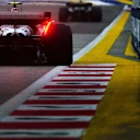 SINGAPORE, SINGAPORE - OCTOBER 03: Oliver Bearman of Great Britain driving the (87) Haas F1 VF-25 Ferrari on track during practice ahead of the F1 Grand Prix of Singapore at Marina Bay Street Circuit on October 03, 2025 in Singapore, Singapore. (Photo by Rudy Carezzevoli/Getty Images)