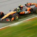SPIELBERG, AUSTRIA - JUNE 27: Lando Norris of Great Britain driving the (4) McLaren MCL39 Mercedes on track during practice ahead of the F1 Grand Prix of Austria at Red Bull Ring on June 27, 2025 in Spielberg, Austria. (Photo by Clive Rose - Formula 1/Formula 1 via Getty Images)