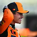 SPIELBERG, AUSTRIA - JUNE 28: Pole position qualifier Lando Norris of Great Britain and McLaren looks on in parc ferme during qualifying ahead of the F1 Grand Prix of Austria at Red Bull Ring on June 28, 2025 in Spielberg, Austria. (Photo by Rudy Carezzevoli/Getty Images)