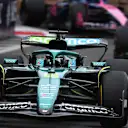BAKU, AZERBAIJAN - SEPTEMBER 21: Lance Stroll of Canada driving the (18) Aston Martin F1 Team AMR25 Mercedes on track during the F1 Grand Prix of Azerbaijan at Baku City Circuit on September 21, 2025 in Baku, Azerbaijan. (Photo by James Sutton - Formula 1/Formula 1 via Getty Images)