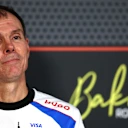 BAKU, AZERBAIJAN - SEPTEMBER 19: Alan Permane, Team Principal of Visa Cash App Racing Bulls in the Team Principals Press Conference during practice ahead of the F1 Grand Prix of Azerbaijan at Baku City Circuit on September 19, 2025 in Baku, Azerbaijan. (Photo by Bryn Lennon/Getty Images)