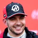 SPA, BELGIUM - JULY 25: Esteban Ocon of France and Haas F1 is interviewed during Sprint qualifying ahead of the F1 Grand Prix of Belgium at Circuit de Spa-Francorchamps on July 25, 2025 in Spa, Belgium. (Photo by Clive Rose - Formula 1/Formula 1 via Getty Images)