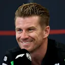 SPA, BELGIUM - JULY 24: Nico Hulkenberg of Germany and Stake F1 Team Kick Sauber speaks in the Drivers Press Conference during previews ahead of the F1 Grand Prix of Belgium at Circuit de Spa-Francorchamps on July 24, 2025 in Spa, Belgium. (Photo by Clive Rose/Getty Images)