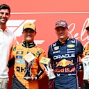 Real Madrid goalkeeper Thibaut Courtois presented the top three finishers in the Sprint with their trophies