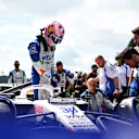 SPA, BELGIUM - JULY 26: Liam Lawson of New Zealand and Visa Cash App Racing Bulls on the grid during the Sprint ahead of the F1 Grand Prix of Belgium at Circuit de Spa-Francorchamps on July 26, 2025 in Spa, Belgium. (Photo by Rudy Carezzevoli/Getty Images)